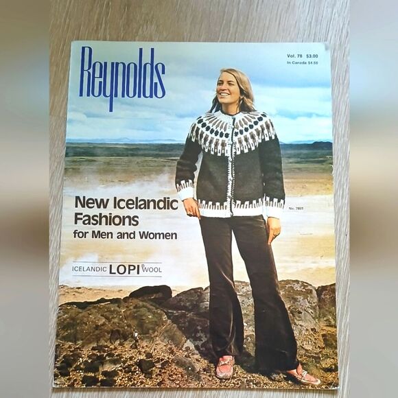 Vintage 1970's Reynolds Yarn Icelandic Lopi Wool Sweater Patterns Vol 78 - Picture 2 of 15